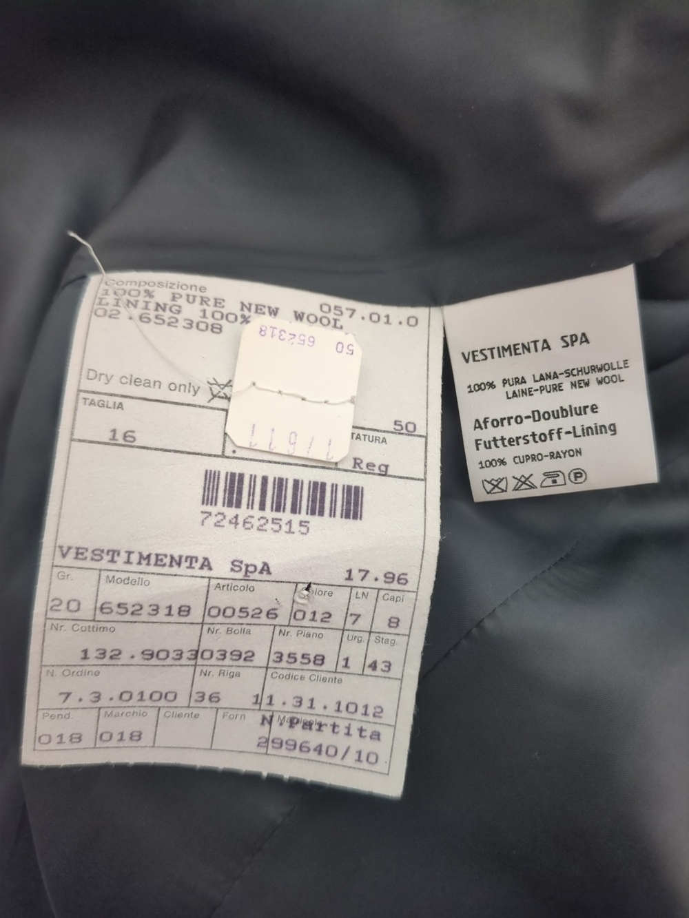VINTAGE Giorgio Armani Black Label Borgo Nuovo 21 Blazer - Italy - Sz 50 (US 40) - Picture 6 of 9